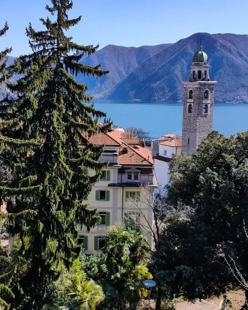 A view of a lake in Ticino