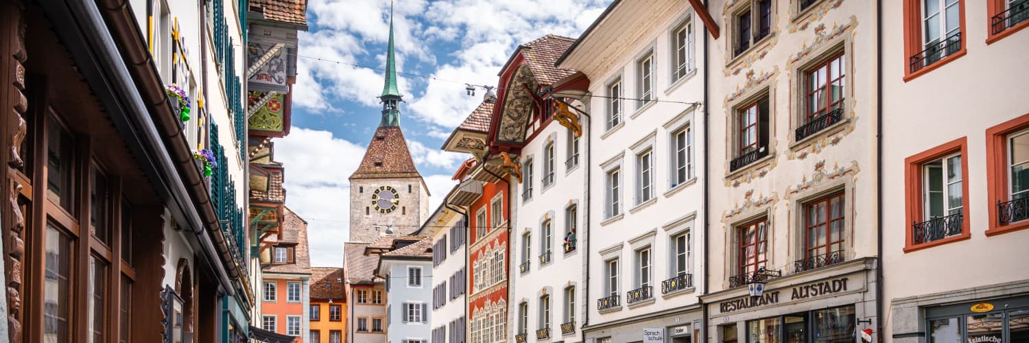 A panoramic view of Aarau