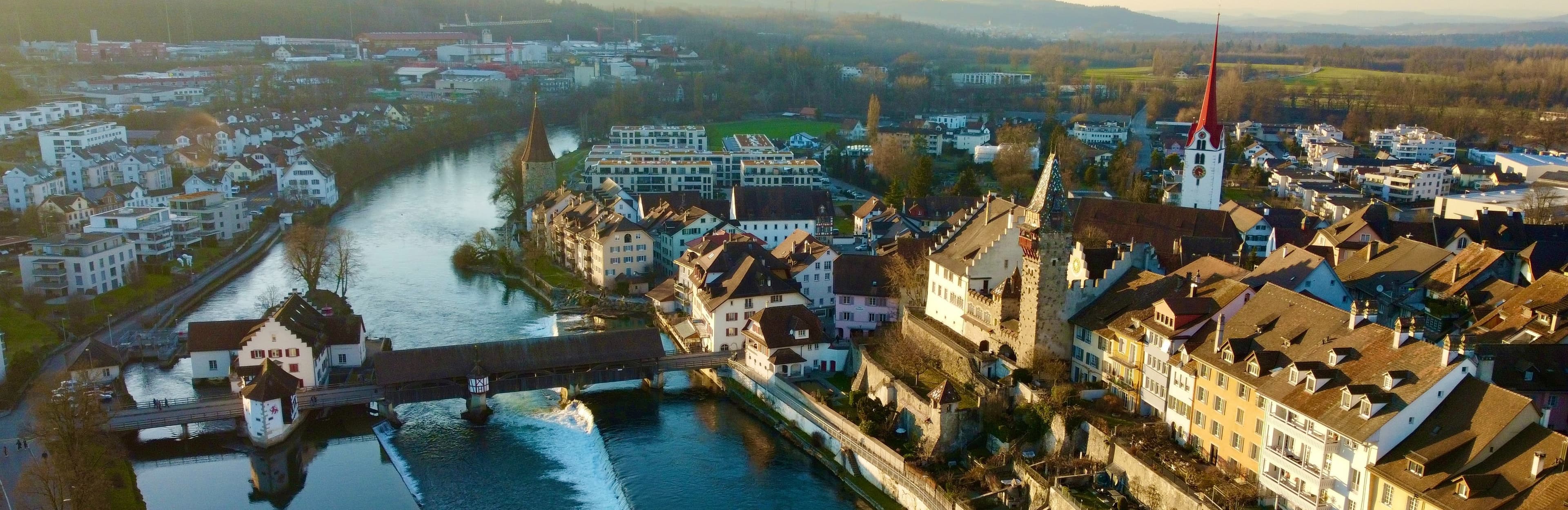 The Reussbrücke in Bremgarten