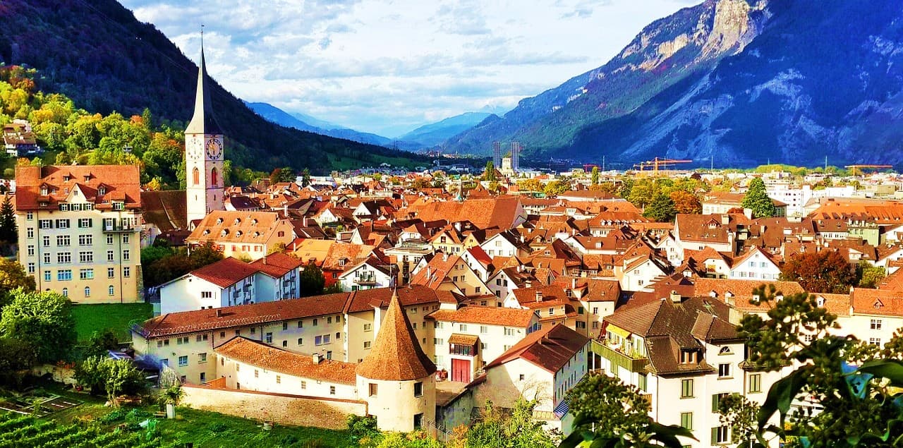 A panoramic view of Chur