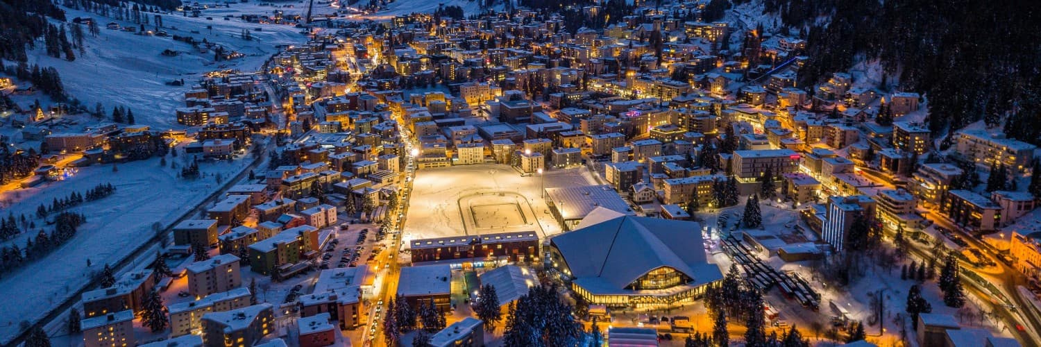 A panoramic view of Davos