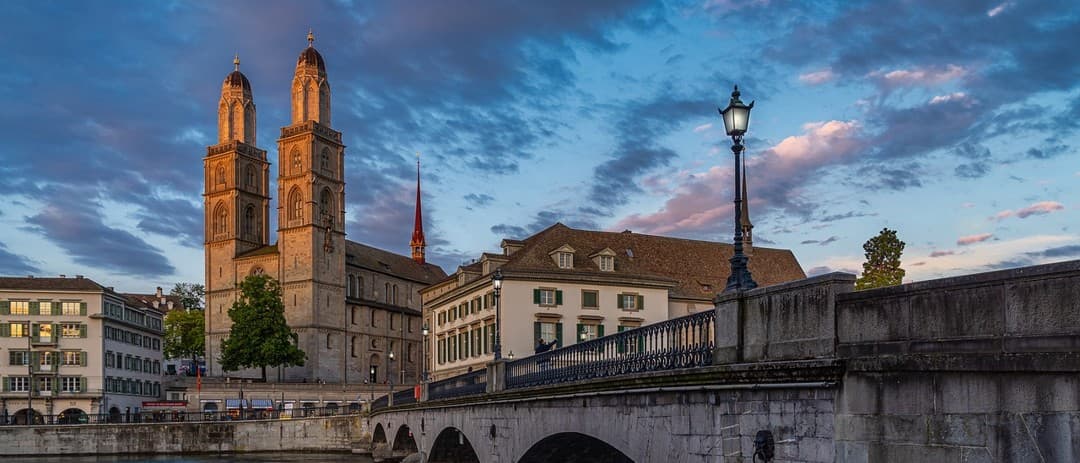 A panoramic view of Zürich