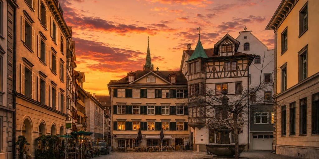 A panoramic view of St. Gallen